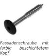 Fassadenschraube mit farbig beschichtetem Kopf